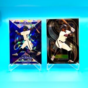 🔥Braylon Payne Lot! 🔥Blue & Silver Crusade Cracked Ice + Select Insert! 🤩